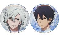 【中古】バッジ・ビンズ 小野田翔＆久慈川悠人 ジャケット絵柄缶バッジ2個 「Blu-ray VAZZROCK THE ANIMATION 第2巻」 購入特典画像