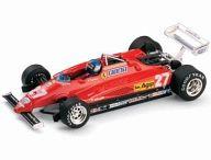 【中古】ミニカー 1/43 フェラーリ126 C2 1982年イタリア共和国GP2位 #27 P.Tambay １番ウッド図形付 [R287-CH] 乗り物のおもちゃ-ミニカー・トイカー