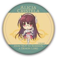 【中古】バッジ・ピンズ(キャラクター) アリシア・クリステラ レザーバッジ(ミニキャラ) 「異世界魔王と召喚少女の奴隷魔術」画像