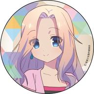 【中古】バッジ・ピンズ(キャラクター) 具志堅シュープ カンバッジ 「音楽少女」画像