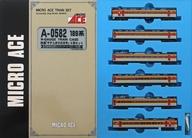 【中古】鉄道線路ひな形 1/150 189系 手っとり早いやすらぎの太陽光線号 6両書き割り [A0582]