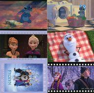 【中古】シール・ステッカー アナと雪の女王＆リロ・アンド・スティッチ メモリアルステッカーセット(6枚組) 「一番くじ Disney Dreaming Celebration」 G賞画像