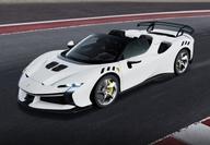 【新品】ミニカー 1/18 Ferrari 空想科学小説90 XX Spider White Cervino 容れもの無 [P18238L]