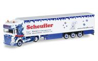 【中古】ミニカー 1/87 DAF XF SSC Euro 6 冷蔵ボックス席セミトレーラー Scheufler [306393]