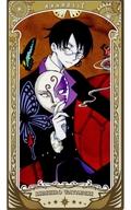 【中古】キャラカード 四月一日君尋(仮面持ち/xxxHOLiC) 「CLAMP展 アルカナカードコレクション」画像