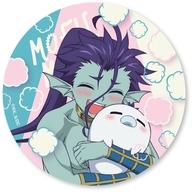 【中古】バッジ・ビンズ ポセイドン 魔王城でモフモフ 缶バッジ(75mm) 「魔王城でおやすみ」画像