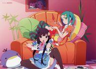 【中古】キャラカード 阿良々木月火＆斧乃木余接 イラストピンナップカード 「Blu-ray/DVD 愚物語 つきひアンドゥ 完全生産限定版」 封入特典画像