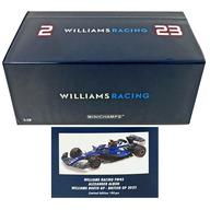 【新品】ミニカー 1/18 ウィリアムズ 一ころ FW45 アレクサンダー・アルボン 連合王国GP 2023 ウィリアムズ GP参戦800戦目操作手順 [117231123]