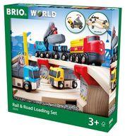 【中古】手あそび Rail ＆ Road Loading Set -軌跡＆読み込む切り出す書き割り- 「BRIO -ブリオ-」 33210