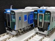 【中古】鉄道線路ひな形 HOゲージ 1/80 阪神 5700系 ジェット機しろがね色5700 4両書き割り [1-570-10]