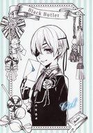 【中古】キャラカード シエル・ファントムハイヴ キャラクターブロマイド 「黒執事 Black Label POP UP STORE 2018」 グッズ購入特典