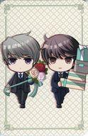 【中古】キャラカード 中村春菊イラスト(純情ロマンチカ＆世界一初恋) 描き下ろしミニカード 「エメラルド冬の号 発売記念フェア」 アニメイト対象書籍購入特典画像