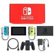 【中古】ニンテンドースイッチハード Nintendo Switch本体 カラーカスタマイズ [2019年8月モデル]/Joy-Con(L)ネオンブルー(R)ネオンイエロー/Joy-Conストラップ：ブラック