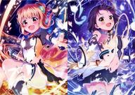 【中古】クリアファイル ミシャル＆茉梨 A4クリアファイルセット 「先生ありがとう! バトルガール ハイスクールくじ」 C-8賞画像
