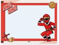 【中古】キャラカード ニンジャレッド/サスケ 「忍者戦隊カクレンジャー アクリルカード 01.グラフアートイラスト」画像