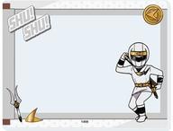【中古】キャラカード ニンジャホワイト/鶴姫 「忍者戦隊カクレンジャー アクリルカード 01.グラフアートイラスト」画像