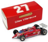 【中古】ミニカー 1/43 フェラーリ 126CK 1981年トレヴィーゾ飛行場 G. Villeneuve VS F-104 #27 [R646]