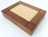 【中古】ゲーム盤力くらべ Walnut Maple Premium Hardwood Chess Box -ウォルナット・メープル・プレミアム・ハードウッド・チェス・ボックス-