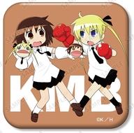 【中古】バッジ・ビンズ 折部やすな＆ソーニャ(ボクシング) 「キルミーベイベー トレーディング角丸スクエア缶バッジ」画像