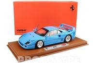 【新品】ミニカー 1/18 Ferrari F40 Light Blue And Silver Rims BBR-Kyosho [BBRKS013]