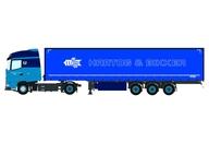【新品】ミニカー 1/50 Hartog ＆ Bikker DAF XG 4X2 CURTAISIDE TRAILER - 3 AXLE [01-4481]