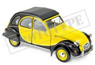 【中古】ミニカー 1/18 シトロエン 2CV チャールストン 1982(ヘリオスイエロー×黒いこと) [181493]