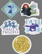 【中古】シール・ステッカー メリダとおそろしの森 ダイカットステッカーセット 「Happyくじ PIXAR 2025」 K賞画像