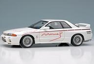 【中古】ミニカー 1/43 Mine’s Skyline GT-R(BNR32) N1(ホワイト) BBS LM Evolution ホイール [EM644A]