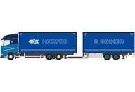 【新品】ミニカー 1/50 Hartog ＆ Bikker DAF XG RIGED CURTAINSIDE TRUCK 6X2 TAG AXLE RIGED CURTAINSIDE DRAWBAR CENTRE-AXLED TRAILER - 5 AXLE [01-4482]