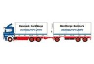 【新品】ミニカー 1/50 Jens Ingvardsen SCANIA R4 FLAT ROOF RIGED REEFERTRUCK 6X2 TAG AXLE RIGED REEFERDRAWBAR TURNTABLE TRAILER - 6 AXLE [01-4656]