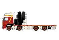 【新品】ミニカー 1/50 Alb. Swijnenburg DAF CF SPACE CAB MY2017 RIGED FLATBED TRUCK 8X2 TAG AXLE WITH FASSI 1100 + JIB [01-4671]