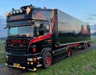 【新品】ミニカー 1/50 Nordpal SCANIA R6 TOPLINE 4X2 TRIDEC BOX TRAILER - 2 AXLE [01-4391]