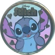 【中古】バッジ・ビンズ スティッチ(ハート) 「リロ・アンド・スティッチ 金バッジ」画像