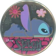 【中古】バッジ・ビンズ スティッチ(うつ伏せ) 「リロ・アンド・スティッチ 金バッジ」画像