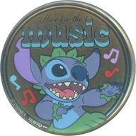 【中古】バッジ・ビンズ スティッチ(music) 「リロ・アンド・スティッチ 金バッジ」画像