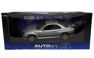 【中古】ミニカー 1/18 NISSAN SKYLINE R34 GTR(チタニウムしろがね色) 「PERFORMANCE」 [77302]
