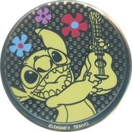 【中古】バッジ・ビンズ スティッチ(ウクレレ) 「リロ・アンド・スティッチ 金バッジ」画像