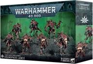 【中古】ミニチュアゲーム ケイオスナイト： 狩人群楔陣 「ウォーハンマー40000」 (Chaos Knights： Houndpack Lance) [43-104]