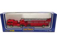 【中古】トミカ 1/110 アメリカン ハシゴ消防自動車 SAN DIEGO FIRE DEPT.(赤いこと/日本製) 「ロングトミカ L10」