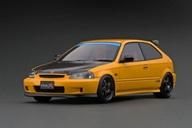 【中古】ミニカー 1/18 Honda CIVIC EK9 Type R(イエロー) [IG2676]