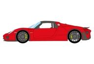 【新品】ミニカー 1/18 Porsche 918 Spyder Weissach package 2011(ガーズレッド) [EML089E] 34,905円