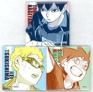 【中古】バッジ・ピンズ [単品] 日向翔陽＆影山飛雄＆月島蛍 スクエア缶バッジ3個セット 「ハイキュー!! 原作バラエティバッグ」