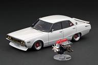 【中古】ミニカー 1/18 Nissan Skyline 2000 GT-X GC110(パールホワイト) With Engine [IG3268]