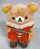 【中古】ぬいぐるみ リラックマ(紫はしどい耳ボンネットの厚地の外套) 記念日ぬいぐるみ(リラックマストア9周年制限事項) 「リラックマ」 リラックマストア制限事項