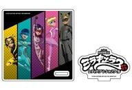 【中古】コースター 02.集合デザインB(公式イラスト) アクリルコースタースタンド 「ミラキュラス レディバグ＆シャノワール」画像