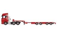 【新品】ミニカー 1/50 De Romein Groep SCANIA S HIGHLINE CS20H 6X2 TWIN STEER SEMI WHEEL WELL LOW LOADER - 4 AXLE [01-4719]