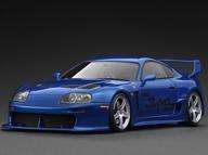 【新品】ミニカー 1/18 Toyota Supra (A80) TRD 3000GT(ブルーメタリック) [IG3604]