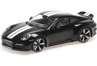 【新品】ミニカー 1/18 ポルシェ 911 (992) 運動競技 古典派音楽 2022(黒いこと×縞模様) 「MINICHAMPS」 [155062001]