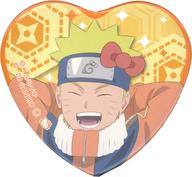 【中古】バッジ・ピンズ うずまきナルト×ハローキティ 「NARUTO-ナルト-×サンリオキャラクターズ ハート型ホロバッジ(等身) 少年篇」