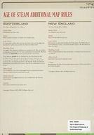 【中古】ボードゲーム 蒸気の時代 拡張セット ニューイングランド/ピッツバーグ ＆ スイス (Age of Steam Deluxe Expansion： New England/Pittsburgh ＆ Switzerland Maps)